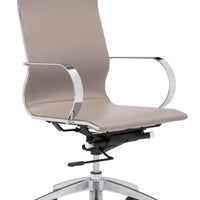 Glider High Back Office Chair Taupe