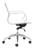 Glider Low Back Office Chair White