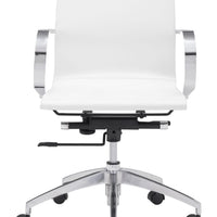 Glider Low Back Office Chair White