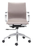 Glider Low Back Office Chair Taupe