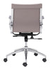 Glider Low Back Office Chair Taupe