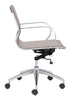 Glider Low Back Office Chair Taupe