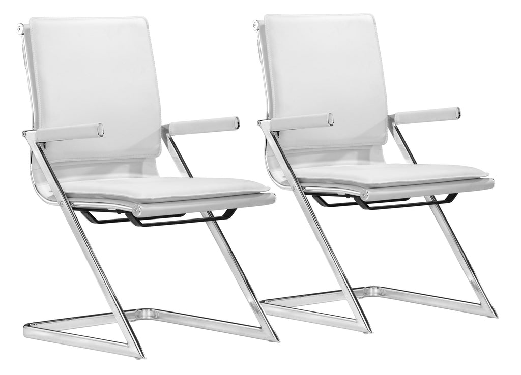 Lider Plus Conference Chair (Set of 2) White