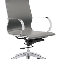 Glider High Back Office Chair Gray