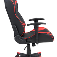 Black and Red Leather Gaming Chair