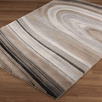 8’ x 11’ Cream and Tan Abstract Marble Area Rug