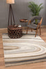 8’ x 11’ Cream and Tan Abstract Marble Area Rug