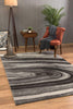 5’ x 8’ Dark Gray Abstract Illusional Area Rug