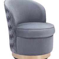 Zelda Accent Chair Gray