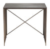 Gray and Gold Slatted Sides Table Desk