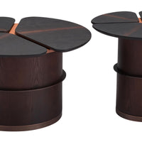 Set of Two Lilypad Wooden Tables
