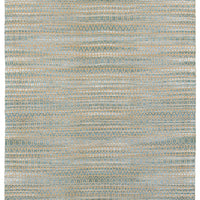 8’ x 10’ Tan and Seafoam Striated Area Rug