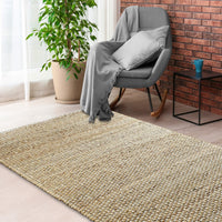 5’ x 8’ Natural Braided Jute Area Rug