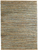 9’ x 12’ Teal and Natural Braided Jute Area Rug