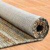 9’ x 12’ Teal and Natural Braided Jute Area Rug