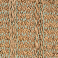 8’ x 10’ Tan and Seafoam Braided Area Rug