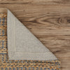 9’ x 12’ Tan and Navy Braided Jute Area Rug