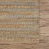 9’ x 12’ Tan and Navy Braided Jute Area Rug