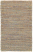 5’ x 8’ Tan and Navy Boho Chic Area Rug