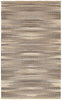 8’ x 10’ Gray and Tan Striated Runner Rug