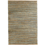 9’ x 12’ Blue and Natural Braided Jute Area Rug