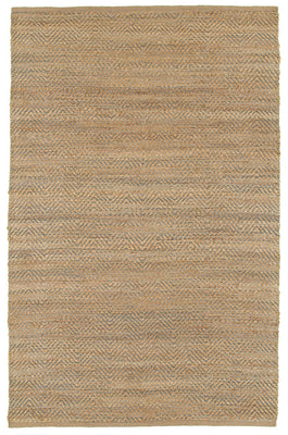 5’ x 8’ Tan and Gray Boho Chic Area Rug