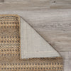 5’ x 8’ Tan and Gray Intricate Striped Area Rug