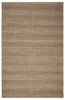 8’ x 10’ Tan and Gray Intricate Striped Area Rug