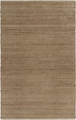 9’ x 12’ Natural Toned Chevron Pattern Area Rug