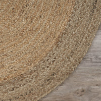 7’ Natural Toned Oval Shaped Area Rug