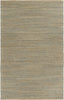 8’ x 10’ Tan and Blue Undertone Striated Area Rug
