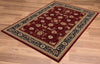 2’ x 4’ Red and Black Ornamental Area Rug