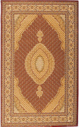 8’ x 11’ Red and Beige Medallion Area Rug