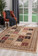 2’ x 4’ Cream Traditional Decorative Area Rug