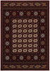 2’ x 4’ Red Eclectic Geometric Pattern Area Rug