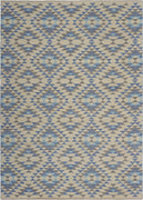 5’ x 7’ Blue Decorative Lattice Area Rug