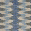 5’ x 7’ Blue and Cream Ikat Pattern Area Rug