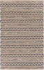 9’ x 12’ Black and Blush Chevron Stripe Area Rug