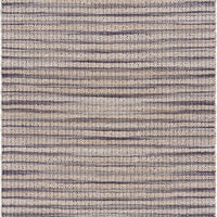 5’ x 8’ Brown and Gray Striped Area Rug