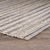 8’ x 10’ Brown and Gray Striped Area Rug