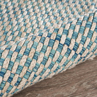 5’ x 8’ Blue and Beige Toned Area Rug