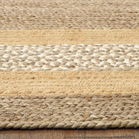 4’ x 6’ Tan and Beige Bordered Area Rug