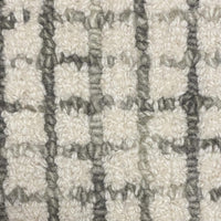 5’ x 8’ Tan and Ivory Grid Area Rug