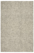 8’ x 10’ Tan and Ivory Grid Area Rug
