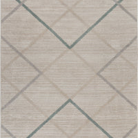 8’ x 9’ Beige Geometric Diamonds Area Rug