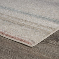 8’ x 9’ Beige Abstract Striped Area Rug