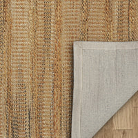 5’ x 8’ Tan and Gray Intricately Handwoven Area Rug