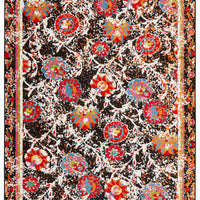 3’ x 5’ Black Radiant Floral Imagination Area Rug