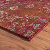 8’ x 10’ Deep Red Traditional Area Rug