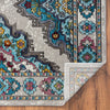 8’ x 10’ Blue Traditional Floral Motifs Area Rug
